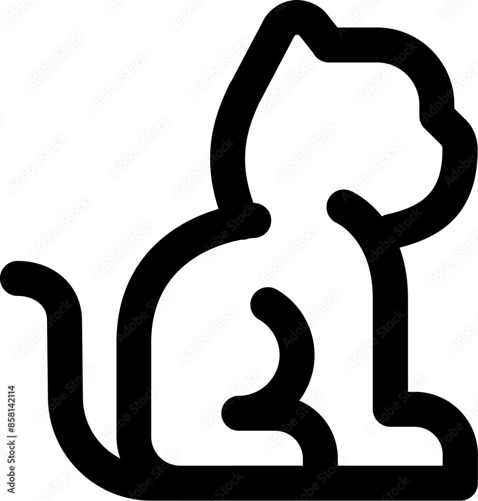 Cat icon vector illustration asset element Cat icon vector illustration asset element