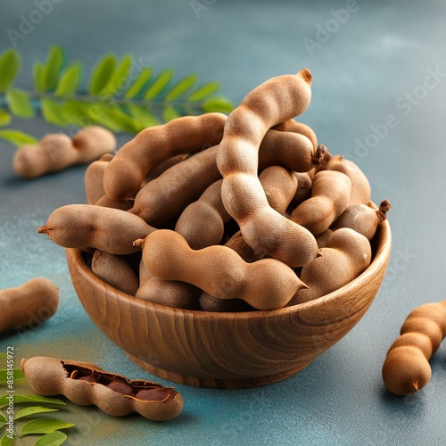 Fresh delicious ripe tamarind photo