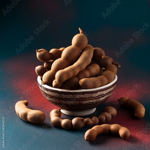 Fresh delicious ripe tamarind photo