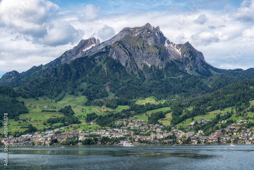 Mount PIlatus view on Lake Lucerne photo