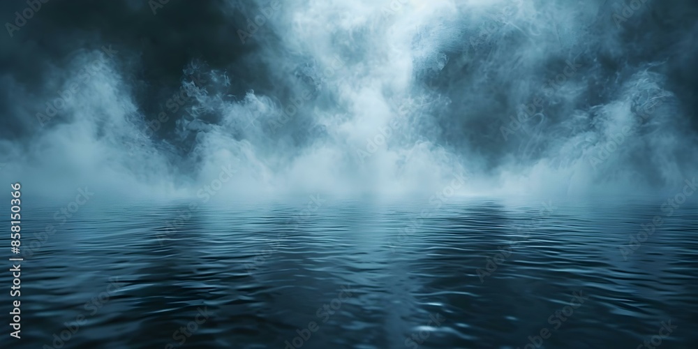 Creating an Eerie Atmosphere Fog Overlay with Misty Smoke and Water Effects. Concept Fog Overlay, Misty Smoke, Water Effects, Eerie Atmosphere Creating an Eerie Atmosphere Fog Overlay with Misty Smoke and Water Effects. Concept Fog Overlay, Misty Smoke, Water Effects, Eerie Atmosphere