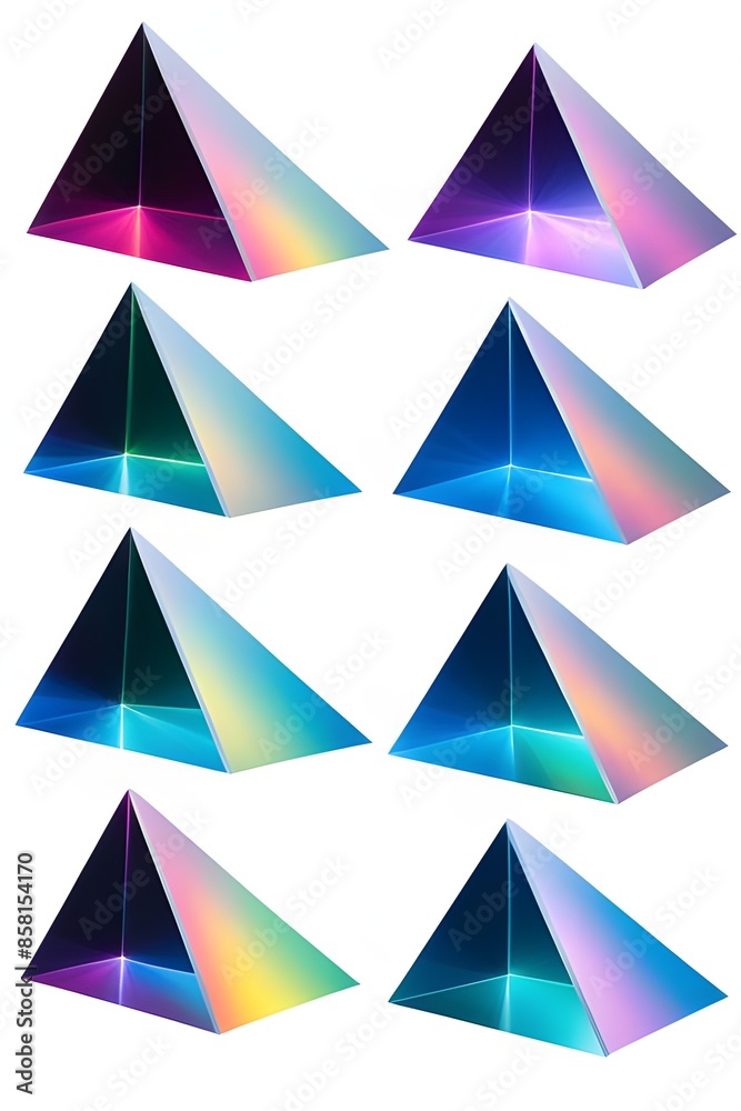 triangular holographic prisms triangular holographic prisms
