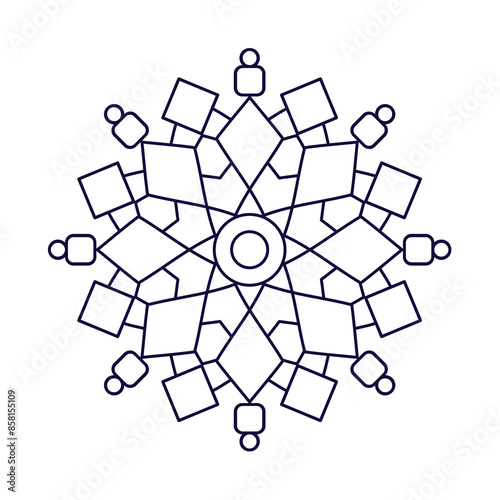 beautiful and attractive mandala design , simple and easy mandala art