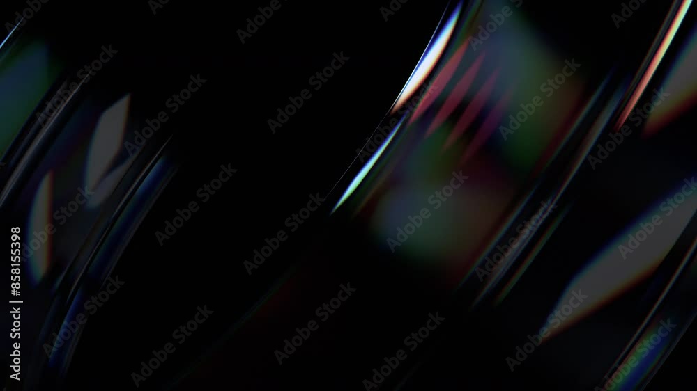 Abstract animation, background with color dispersion effect, 4k seamless looped video, 3d render