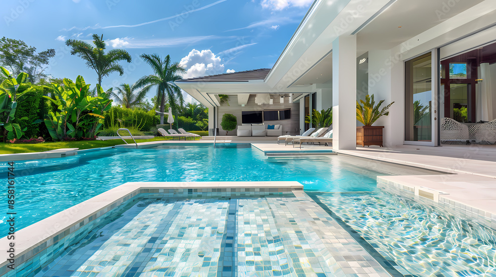 Fototapeta premium Tranquil Pool Haven