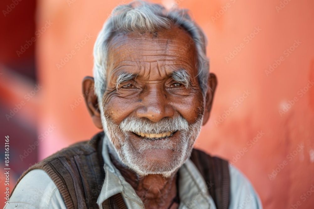 Elderly senior man smiling happy Elderly senior man smiling happy