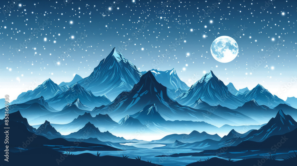 minimalist nature art, simple line art of mountain range under starry sky, minimalist nature drawing evoking calm and awe minimalist nature art, simple line art of mountain range under starry sky, minimalist nature drawing evoking calm and awe