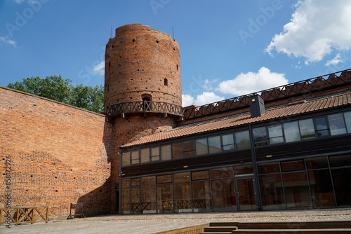 Castle of the Masovian Dukes - courtyard and museum building - Ciechanow, Poland