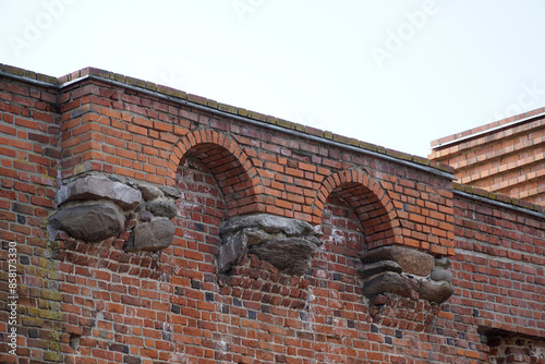 Defensive wall at Castle of the Masovian Dukes - Ciechanow, Poland