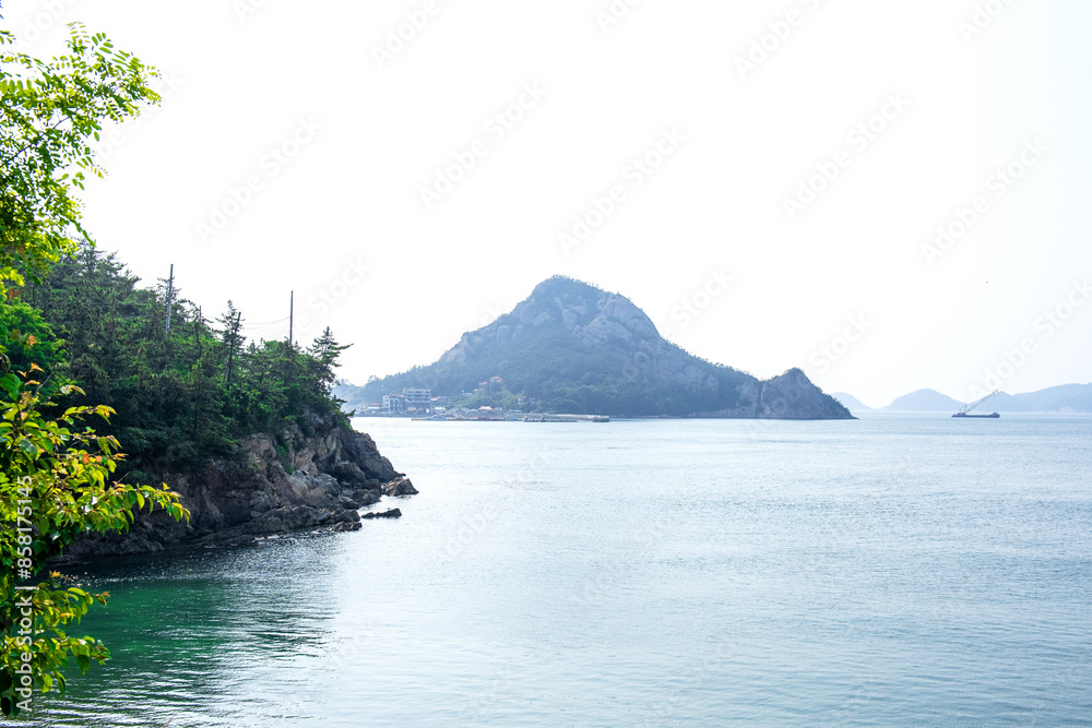 The beautiful seashore landscape and sea The beautiful seashore landscape and sea