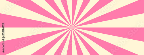 Pink Candy Background. Circus Rays Backdrop. Abstract Frame for Banner and Promotion Template.b