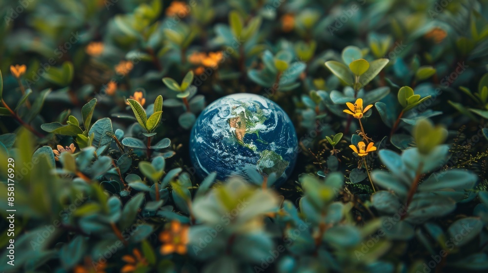 A small blue ball representing Earth A small blue ball representing Earth