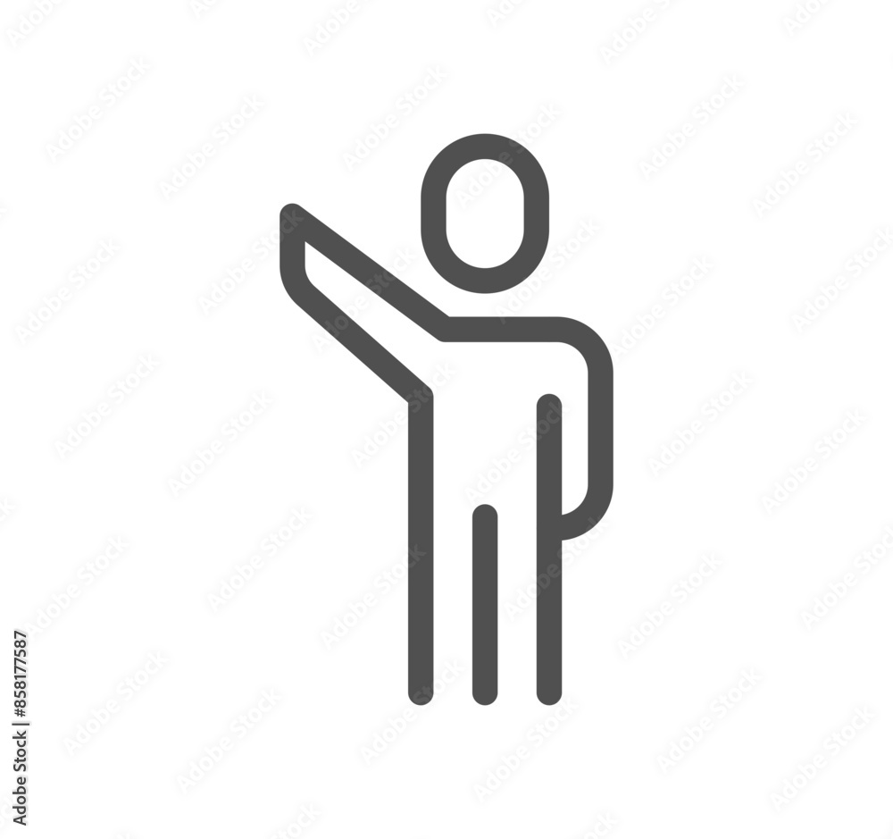 People related icon outline and linear vector.
People related icon outline and linear vector.