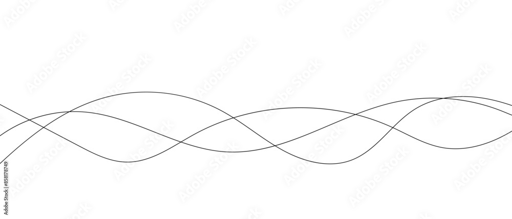 Thin line wavy abstract vector background. Thin line wavy abstract vector background.