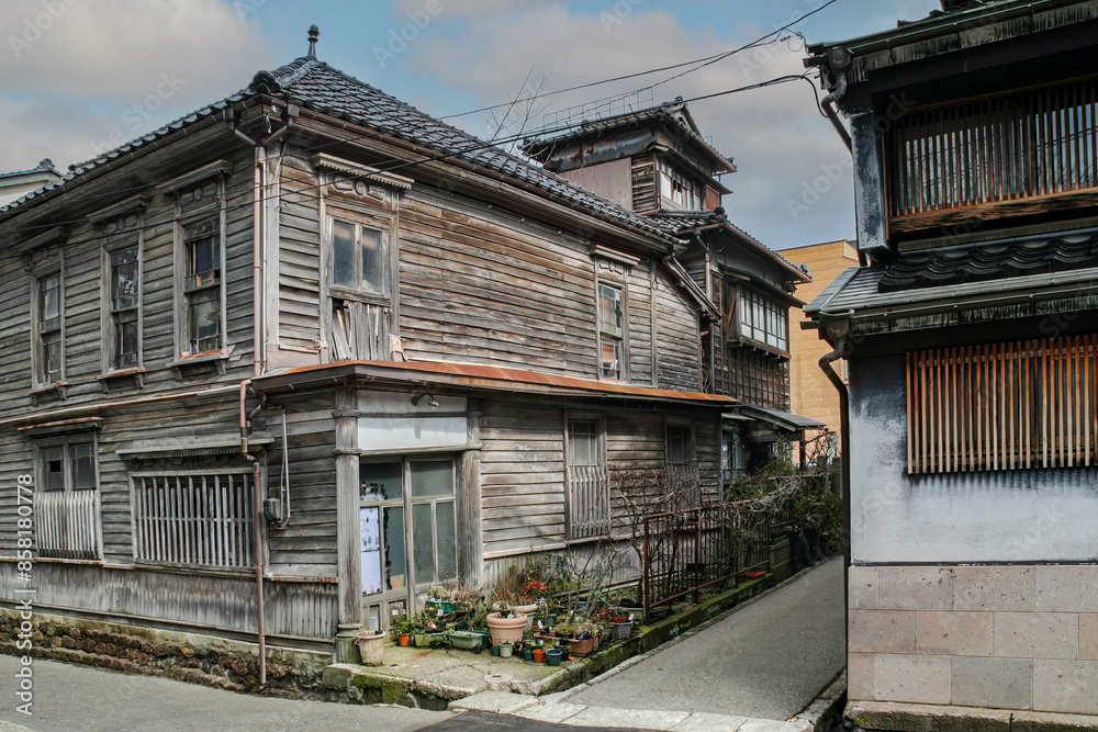 Traditional Wooden House in Kanazawa, Japan Traditional Wooden House in Kanazawa, Japan