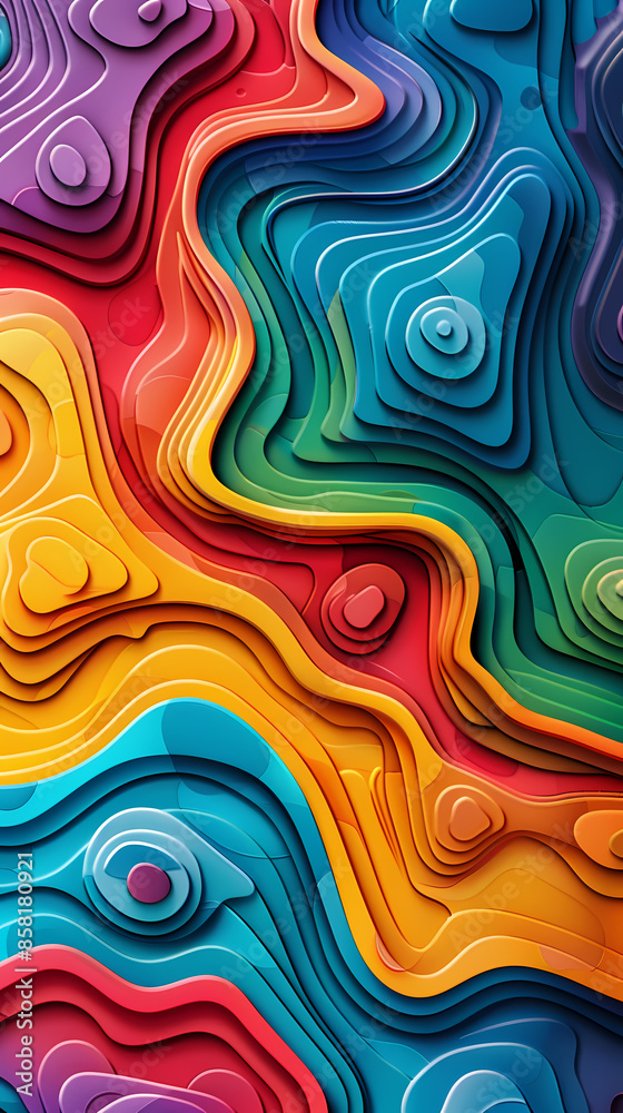 3D Bas-relief , abstract art background Colorful seamless vector illustration. 3D Bas-relief , abstract art background Colorful seamless vector illustration.