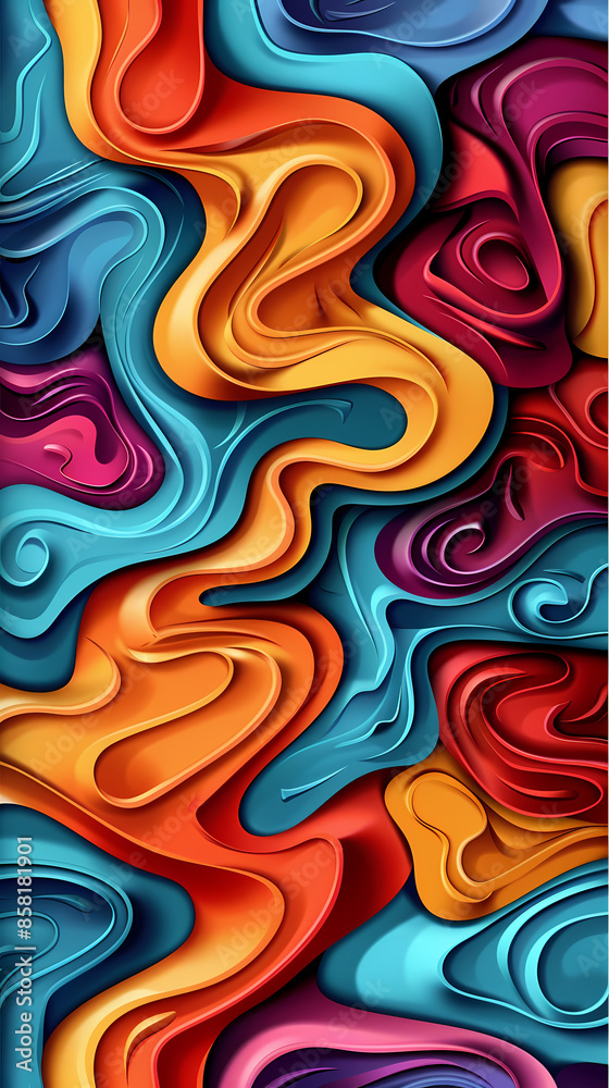 3D Bas-relief , abstract art background Colorful seamless vector illustration. 3D Bas-relief , abstract art background Colorful seamless vector illustration.