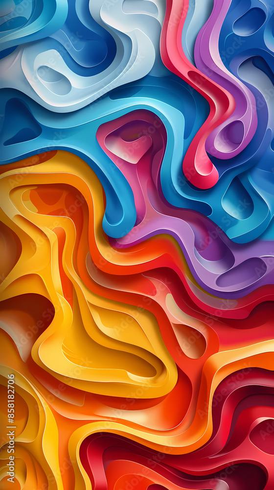 3D Bas-relief , abstract art background Colorful seamless vector illustration. 3D Bas-relief , abstract art background Colorful seamless vector illustration.
