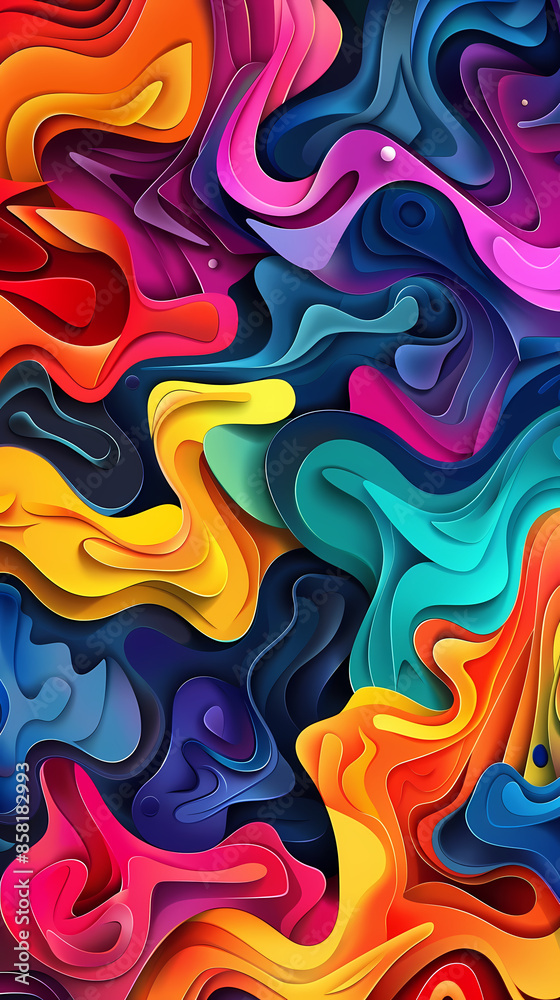 3D Bas-relief , abstract art background Colorful seamless vector illustration. 3D Bas-relief , abstract art background Colorful seamless vector illustration.