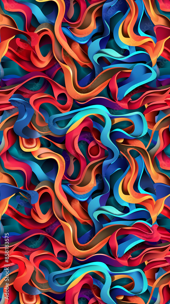 3D Bas-relief , abstract art background Colorful seamless vector illustration. 3D Bas-relief , abstract art background Colorful seamless vector illustration.