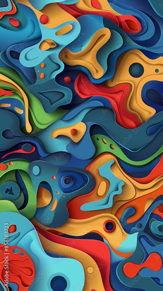 3D Bas-relief , abstract art background Colorful seamless vector illustration. 3D Bas-relief , abstract art background Colorful seamless vector illustration.
