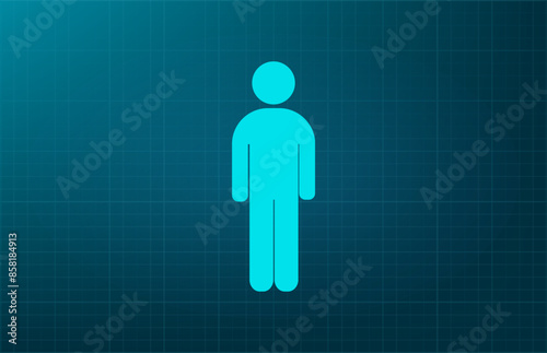 Vector illustration, blue background.