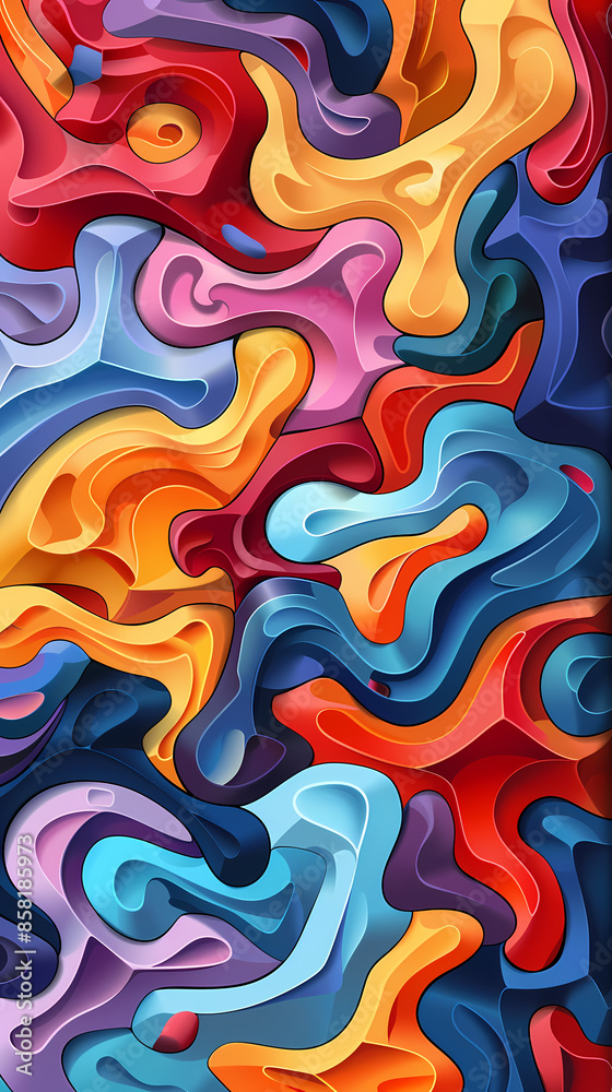 3D Bas-relief , abstract art background Colorful seamless vector illustration. 3D Bas-relief , abstract art background Colorful seamless vector illustration.