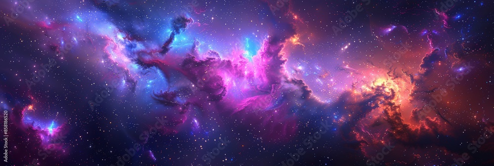 Cosmic Nebula: A Symphony of Colors Cosmic Nebula: A Symphony of Colors