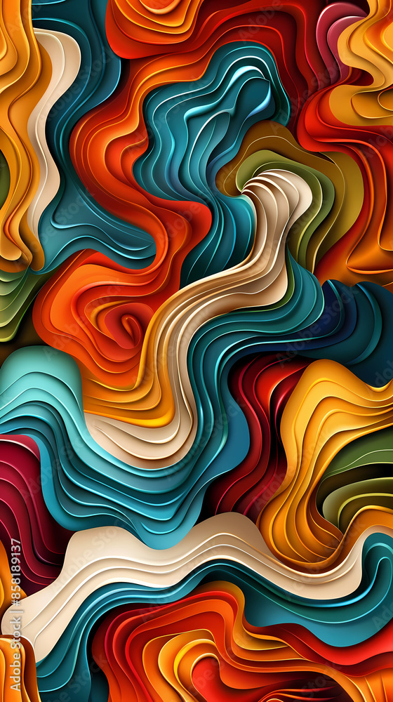 3D Bas-relief , abstract art background Colorful seamless vector illustration. 3D Bas-relief , abstract art background Colorful seamless vector illustration.