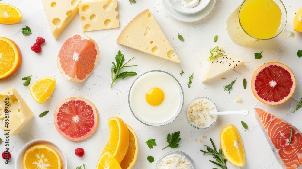 Vitamin D-Rich Food Assortment Vitamin D-Rich Food Assortment