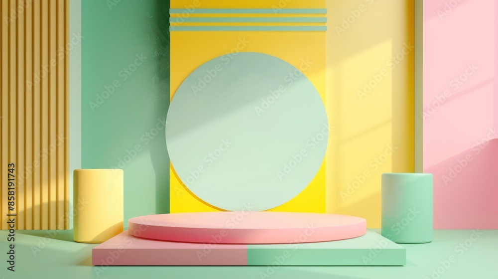 Abstract Pastel Product Display Background Abstract Pastel Product Display Background