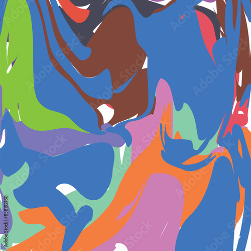 The abstract image consists of multi-colored spots.
