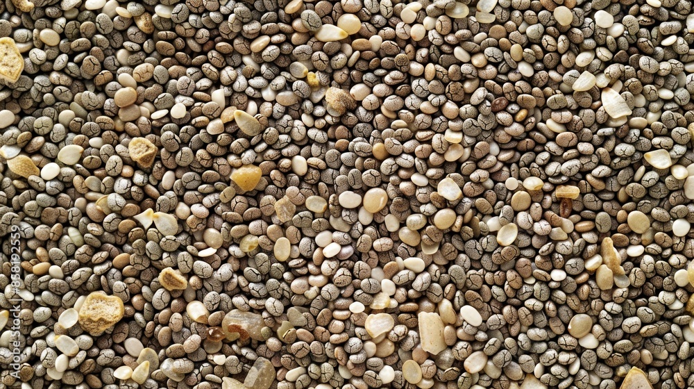 Close-Up of Chia Seeds with Bits of Dried Fruit Close-Up of Chia Seeds with Bits of Dried Fruit