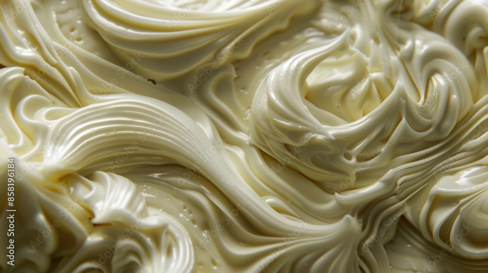 Abstract Swirls of Creamy White Substance Abstract Swirls of Creamy White Substance