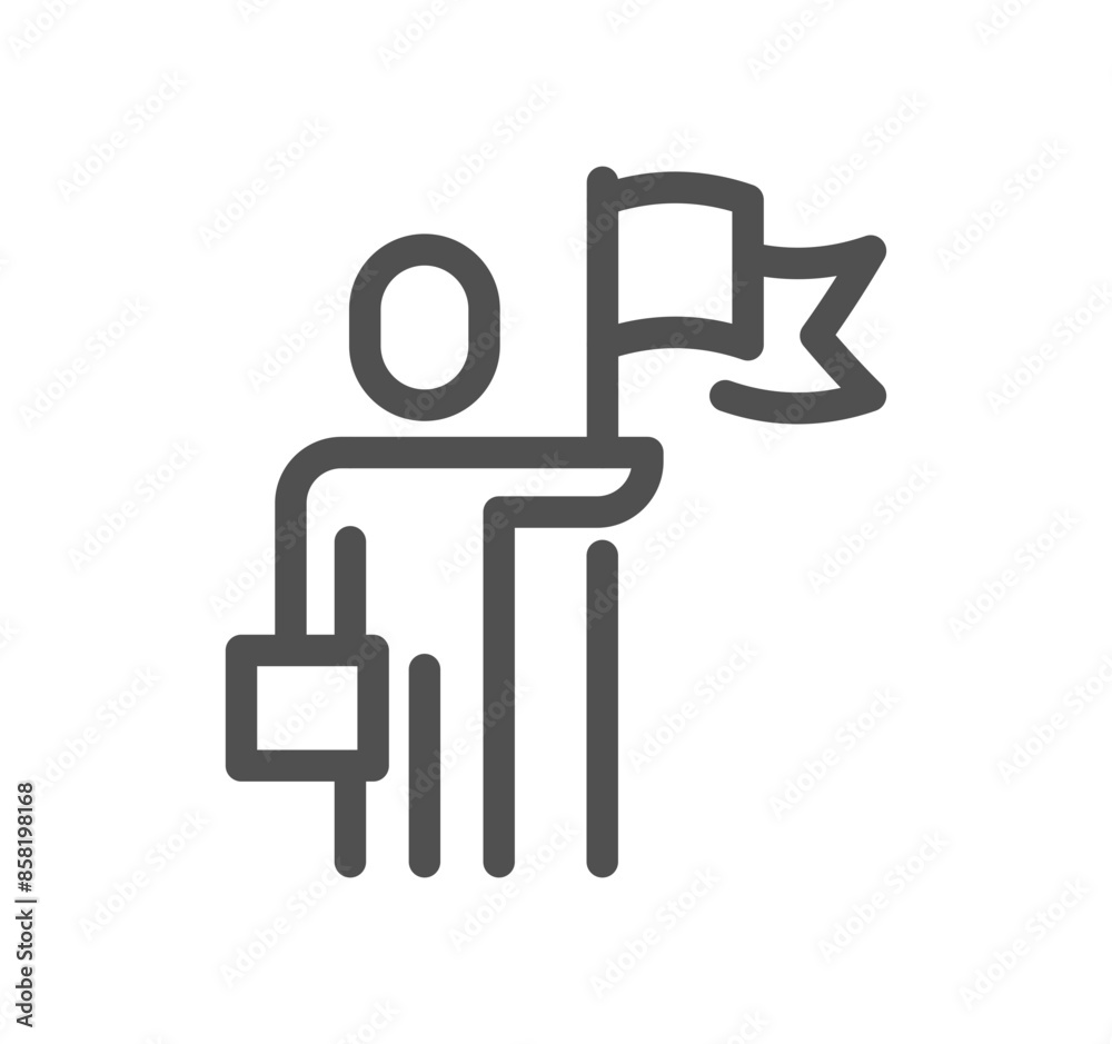Business people related icon outline and linear vector.
Business people related icon outline and linear vector.