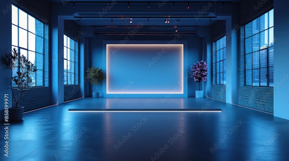 Beautiful photo studio background with minimalist design Beautiful photo studio background with minimalist design