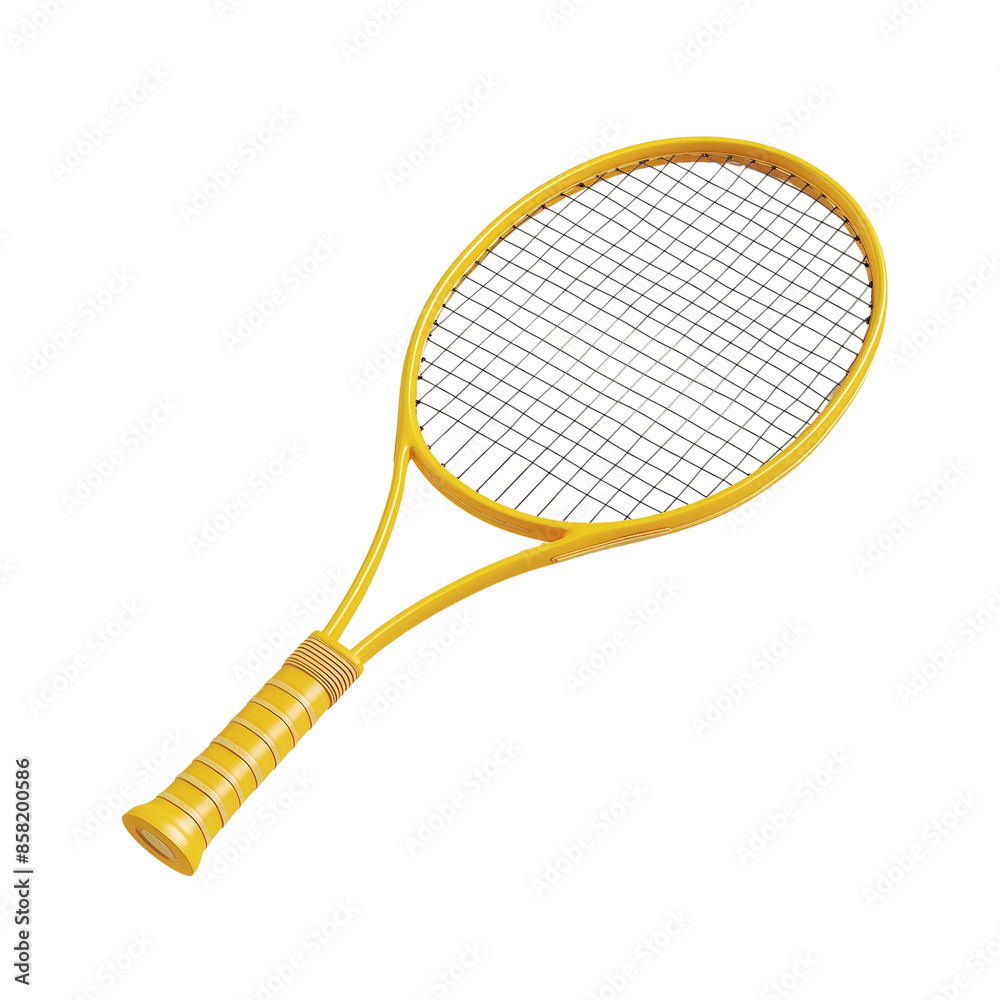 Yellow tennis racket illustration on a transparent background. Ideal for sports, fitness, and equipment-themed designs and projects. Yellow tennis racket illustration on a transparent background. Ideal for sports, fitness, and equipment-themed designs and projects.