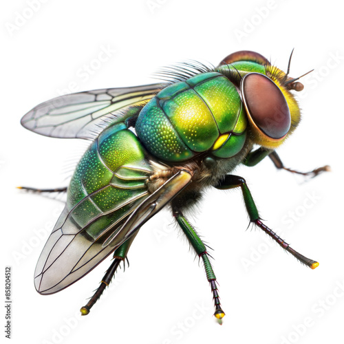 green bottle fly on a transparent background