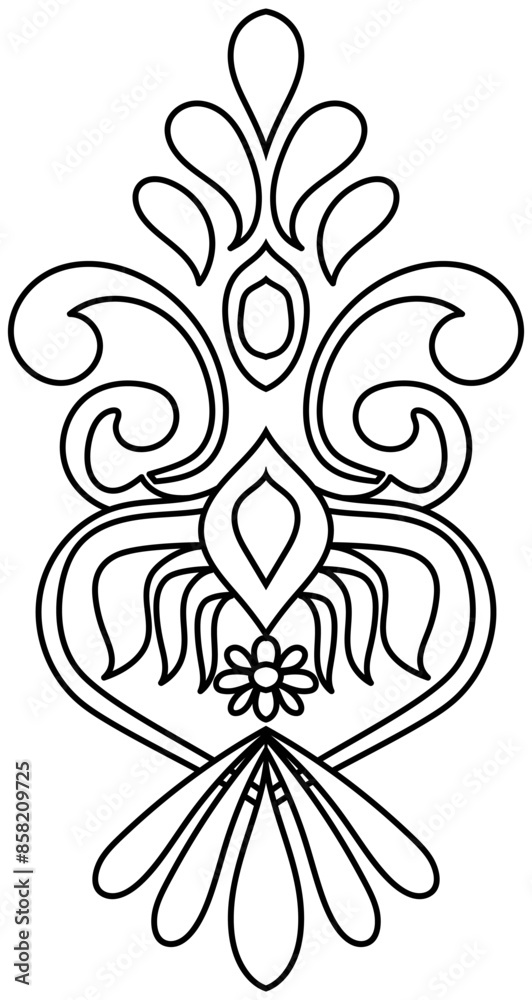 Graphic elements abstract black lines For assembling fabric patterns and producing carpets Graphic elements abstract black lines For assembling fabric patterns and producing carpets