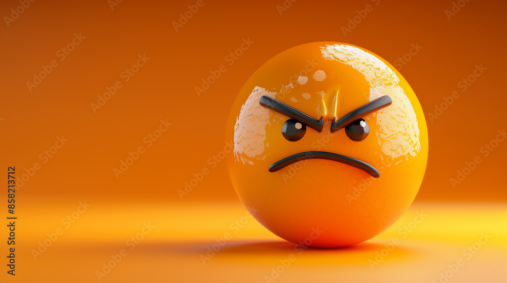 Round 3d red angry emoji face on a red background. High-resolution. angry face emoji in 3D illustration style on a colorful background. Angry Emoji Face on Blue Sphere - Minimalistic 3D Rendering. Round 3d red angry emoji face on a red background. High-resolution. angry face emoji in 3D illustration style on a colorful background. Angry Emoji Face on Blue Sphere - Minimalistic 3D Rendering.