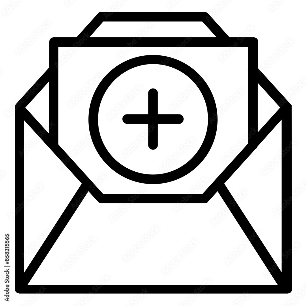 Fototapeta premium email icon outline