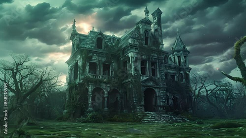 The dilapidated mansion seems to shift and change its architecture distorted by the spirits that reside within.