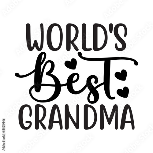 World's Best Grandma SVG Design