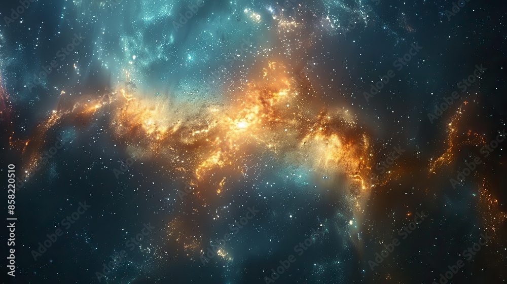 Cosmos canvas adorned with celestial wonders: stars, nebulae, and galaxies paint a cosmic masterpiece in the vast expanse of space. illustration images Cosmos canvas adorned with celestial wonders: stars, nebulae, and galaxies paint a cosmic masterpiece in the vast expanse of space. illustration images