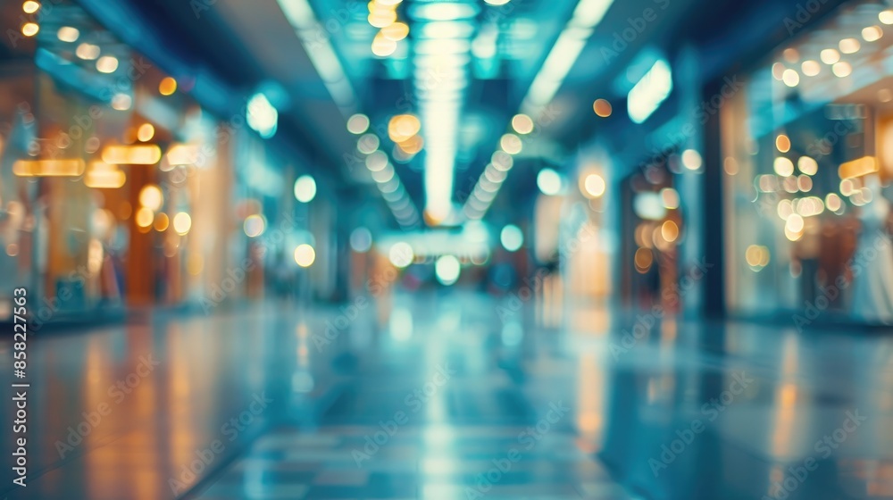 Blurred shopping mall interior for background Blurred shopping mall interior for background