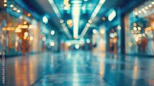 Wallpaper Mural Blurred shopping mall interior for background Torontodigital.ca