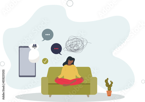 Psychology specialist as AI technology for automated depression, anxiety and stress assistance.