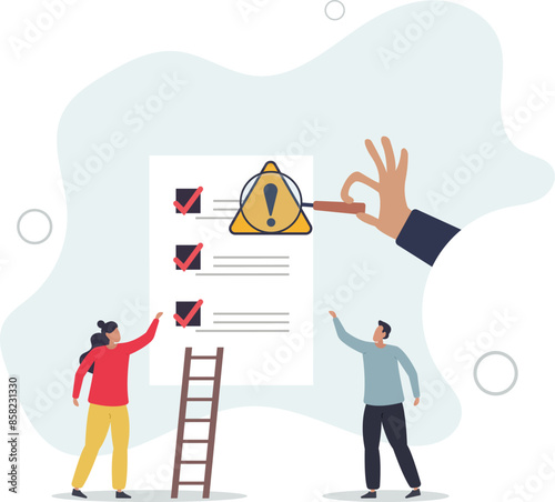 Company document inspection for possible threats and problem points for investment and finances .