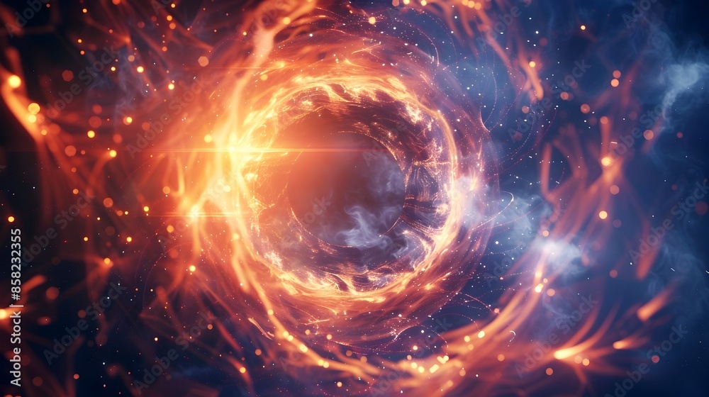 Mesmerizing Cosmic Explosion of Fiery Energy and Light in the Vast Universe Mesmerizing Cosmic Explosion of Fiery Energy and Light in the Vast Universe