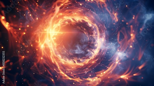 Mesmerizing Cosmic Explosion of Fiery Energy and Light in the Vast Universe